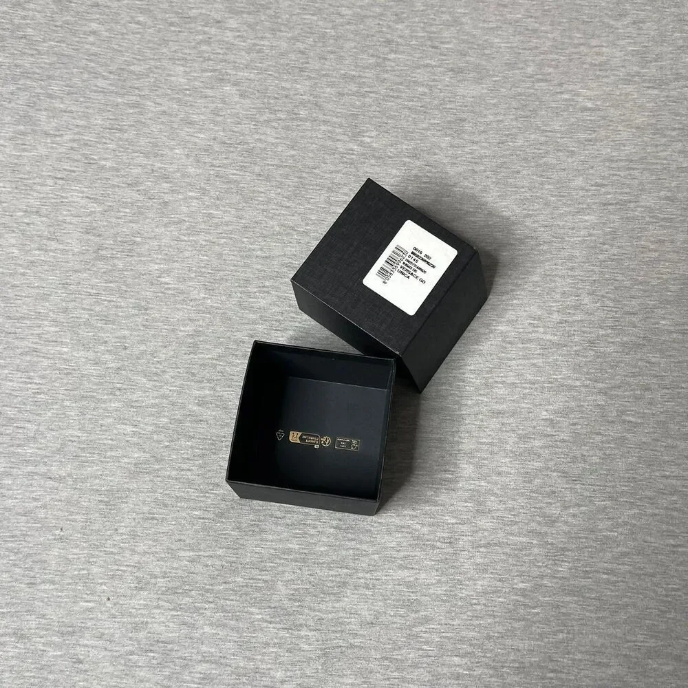 Versace Black 3.5” x 3.5” Jewelry Necklace, Watch & Bracelet Gift Box